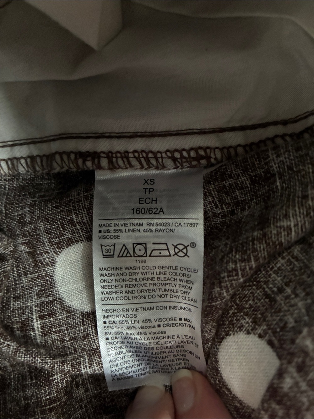 Old Navy Brown Polka Dot Pants - Picture 4 of 6